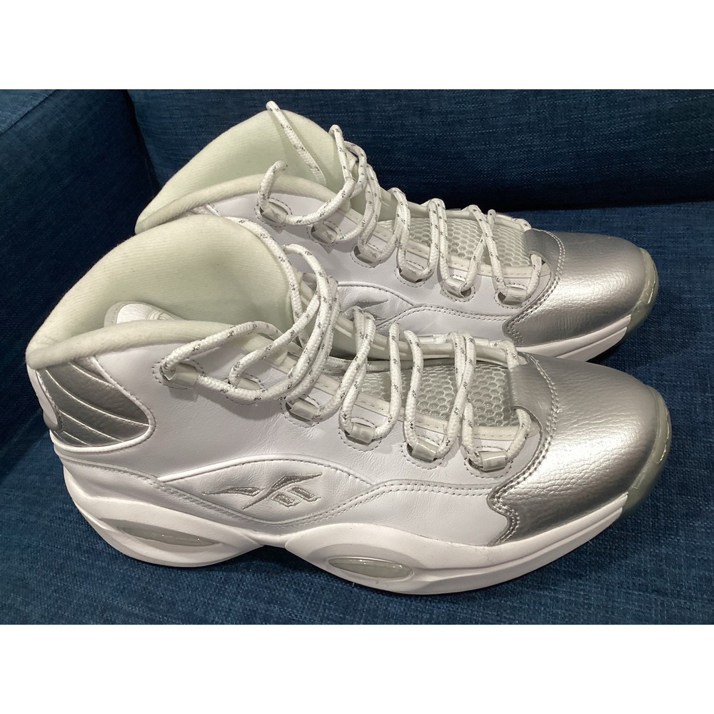 Reebok Question Mid 25 Anniversary Allen Iverson Basketball Sneakers White
